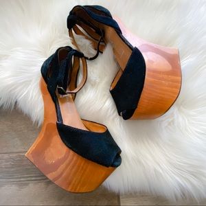 JEFFREY CAMPBELL ST8UP platform heel-less wedge